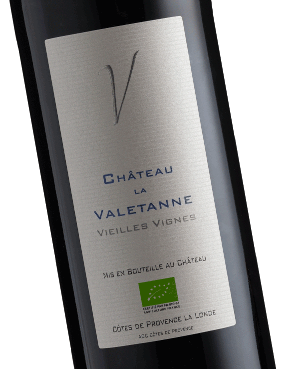 vin rouge AOC Côtes de Provence du Château la Valetanne domaine viticole à La Londe