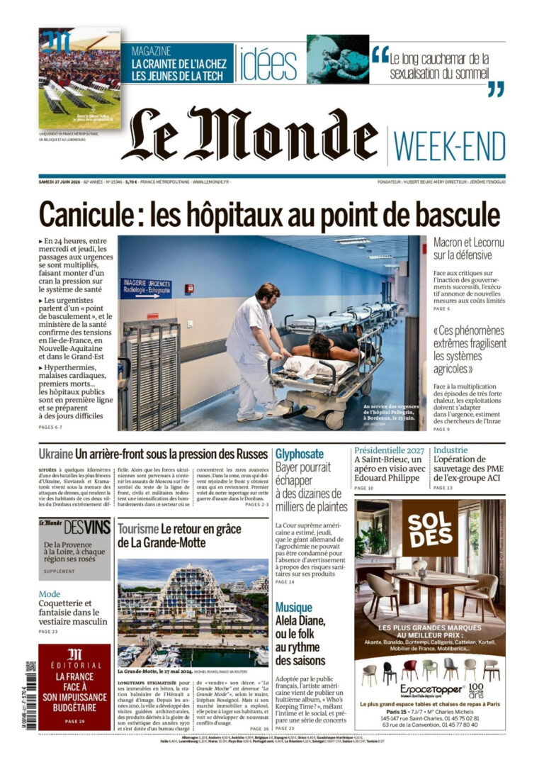 magazine Le Monde Week-End.
