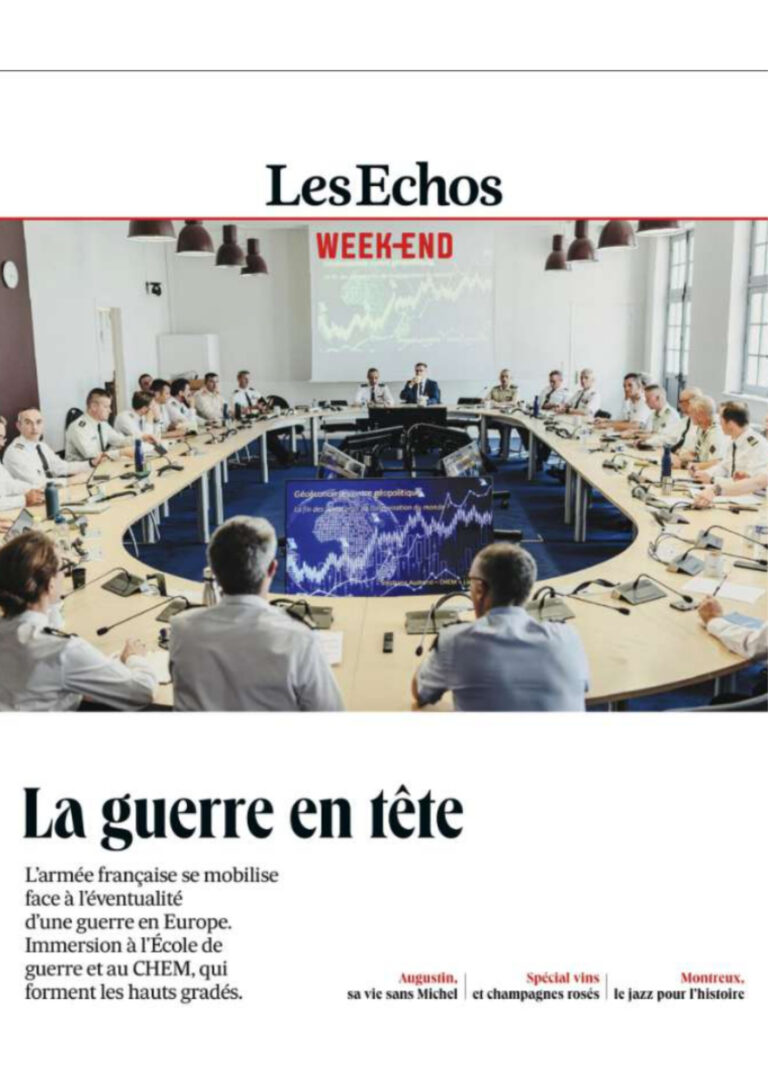 première de couverture les echos week-en